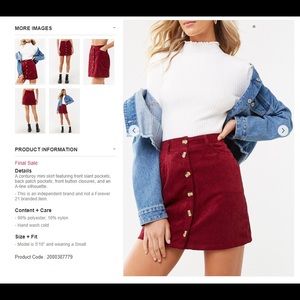 Cute Suede Skirt BRAND NEW